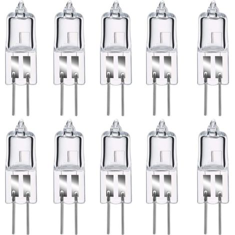 Bombilla LED CHOYCLIT G4, 35 W, 12 V, halógena, blanco cálido 2800 K, regulable, cápsula transparente, 10 unidades (1/4)