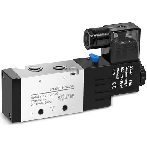 Électrovannes pneumatiques 4V310-10 24V à commande électromagnétique, 5 voies, 2 positions (1/5)