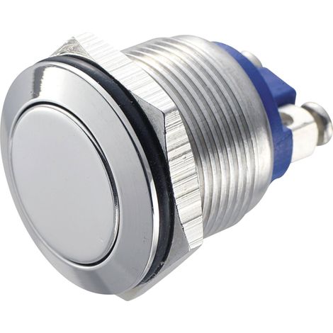 TRU COMPONENTS GQ 19F-S Bouton-poussoir antivandalisme 48 V/DC 2 A 1 x Off/(On) à rappel IP65 1 pc(s (1/3)