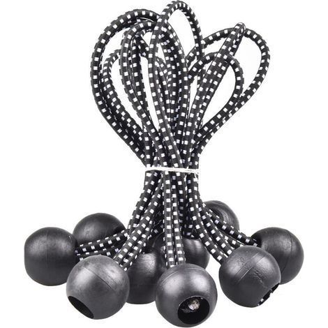 40 Pièces Tendeur Élastique, Tendeur, Tendeur avec Boule, Tendeur Élastique, Tentes, Attaches de Camping De Nombreuses Applications Extérieures (15,5 cm) (1/5)