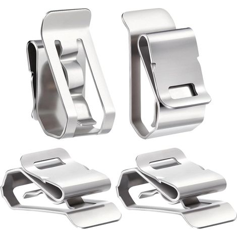 Lot de 10 clips de câble en acier inoxydable — clips organisateurs de câbles, clips pour câbles de panneaux solaires (1/5)