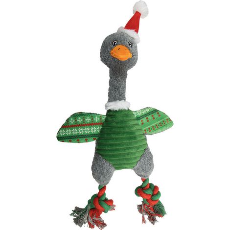 Nobby® Hunde Spielzeug Plüsch Xmas Gans Bunt 42 cm (1/4)