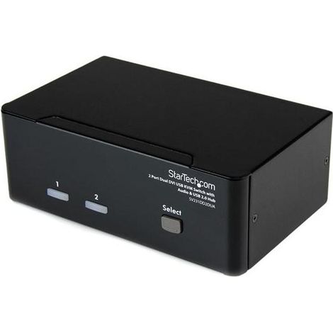 StarTech.com Switch KVM Dual DVI USB 2 porte con audio e hub USB 2.0 (1/3)