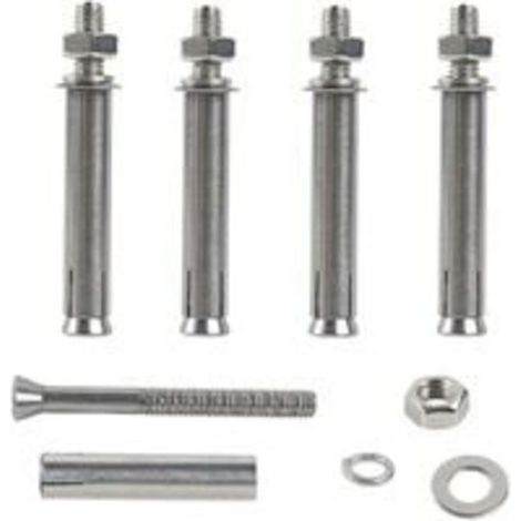 M8x80-mm-Sechskant-Spreizdübel, Spreizschrauben aus Edelstahl 304, Hochleistungs-Betonanker für Wandkonstruktionen, 6 Stück (1/5)