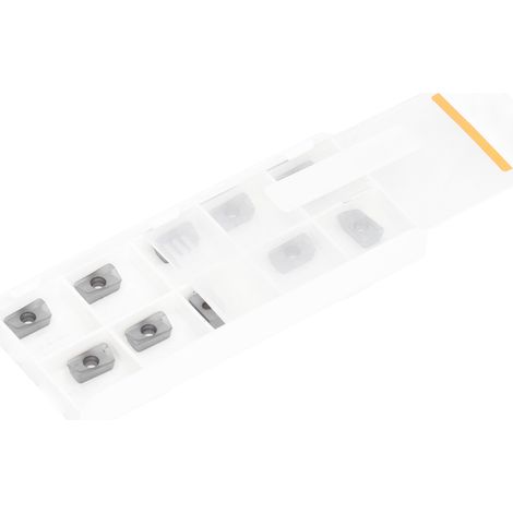 10 plaquettes de tournage, revêtement noir, plaquettes de fraisage CNC en carbure pour l'usinage creux de l'acier inoxydable (APMT1135PDERM2) (1/5)