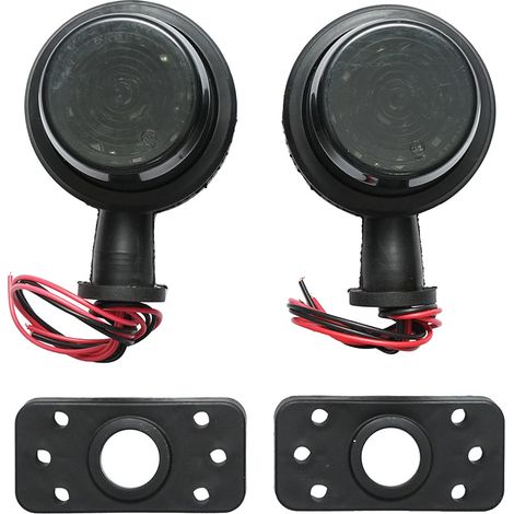 Luce di posizione laterale a LED rotante 12-24 V, fumo bianco-rosso FR0237 Breckner Germany (1/5)