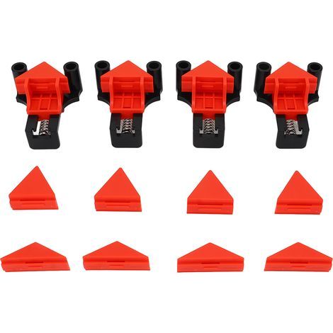 Adjustable right-hand angle clamps, 4 pieces, 5 to 22mm, 60, 90, 120 degrees, woodworking clamp (1/5)