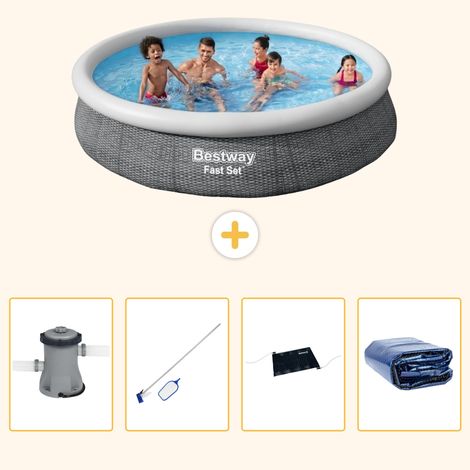 Bestway Bestway Fast Set Ronde - 366x76 cm - 5-pièces S235 (1/5)
