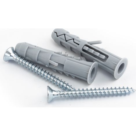 Tapones de expansión 8x40mm con tornillo 100pcs 4x40mm con cabeza avellanada, tapón universal Klimas Wkręt-met (1/5)