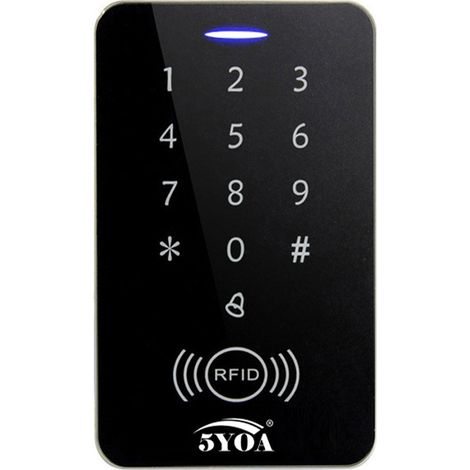RFID-Zugangskontrolltastatur für die Eingangstür, 125-kHz-RFID-ID-Kartenleser, Touch-Tastatur für das Eingangssicherheitssystem im Home-Office