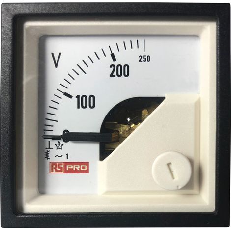 Voltmètre analogique RS PRO, V c.a., 1 % ( Prix pour 1 ) (1/3)