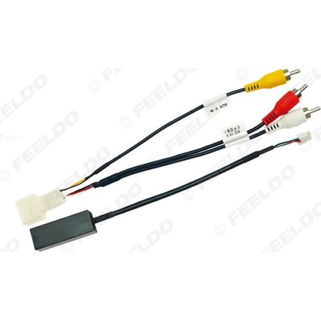 Compatible avec la caméra de recul Mitsubishi Pajero + câble audio AUX + câble adaptateur USB 4 broches