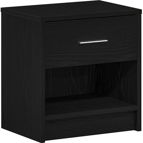 Maison Exclusive - Nachttisch mit Schublade Schwarz 39x28x41 cm