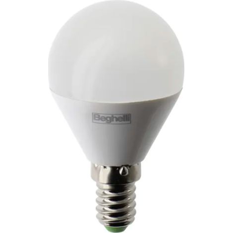 Lampadina Led Beghelli Sfera E14 - 470 Lumen - 5W  Lampadina Luce Naturale - 4000K (1/3)