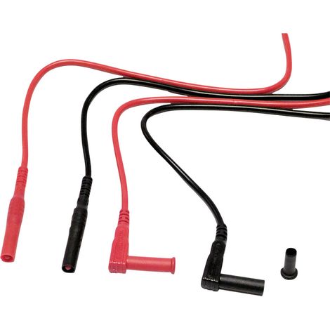 Chauvin Arnoux  Messleitungs-Set 4 mm Sicherheits-Stecker 4 mm Sicherheits-Stecker 1.5 m Rot, Schwar