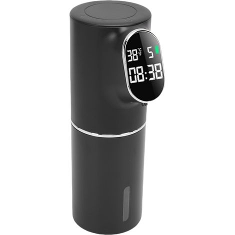 Automatischer Schaumseifenspender, elektrischer Schaumseifenspender, USB-aufladbar, berührungslos, für Bad und Küche, Schwarz (1/5)