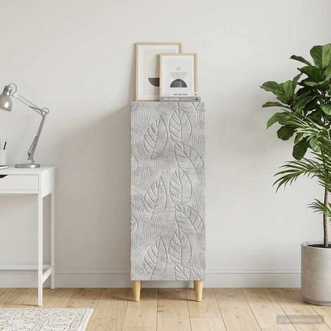 Aparador Gris Hormigón 33 x 34,5 x 90 cm Madera de ingeniería (1/4)