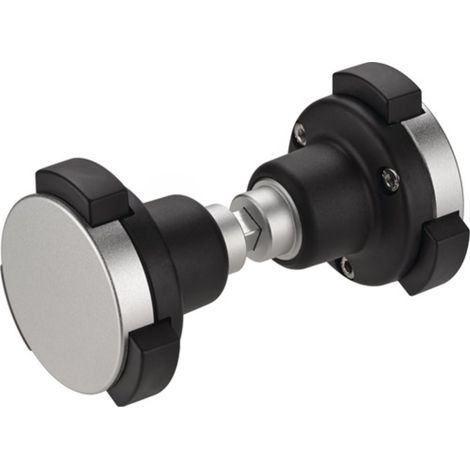 Coppia di pulsantiere 490GN Materiale alluminio e cuoio, rotante, 4-KT, 8mm (1/3)