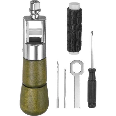 Set di punteruoli da cucito Set di punteruoli da cucito per artigiani della pelle Verde (1/5)