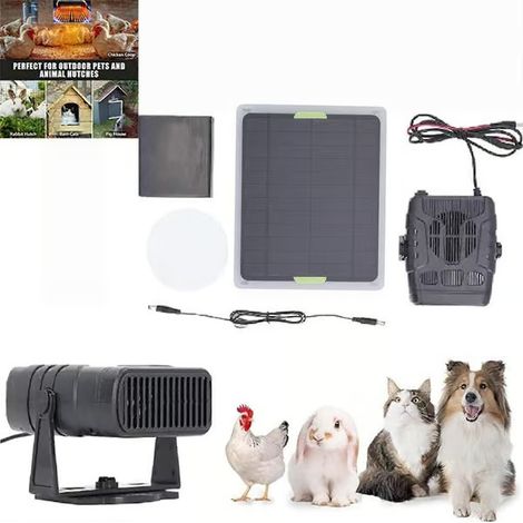 Chauffage pour poulailler, chauffage pour niche pour chien, chauffage solaire, équipement de séchage et de chauffage à vent chaud