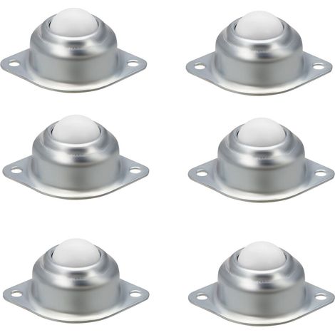 6 Roulettes Transfert Billes Nylon 70mm Meubles Universel 360° (1/5)