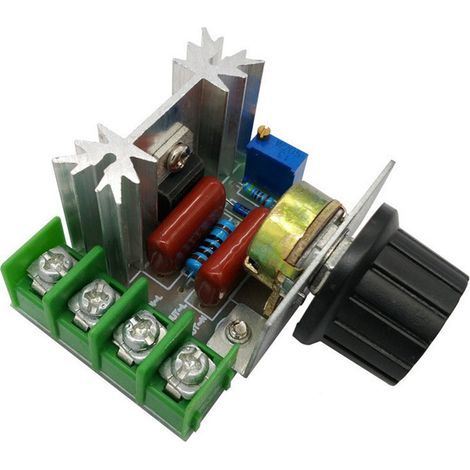 Module de contrôle de vitesse de moteur à courant alternatif 2000W PWM, variateur Governor50-220V, ajusteur de tension réglable (1/5)