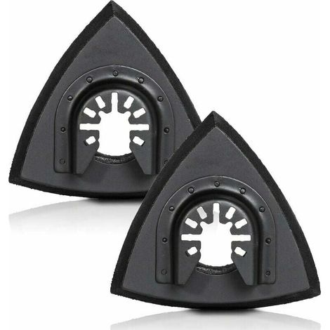 Patins de ponçage triangulaires universels - Bande Velcro, （2pcs） (1/4)