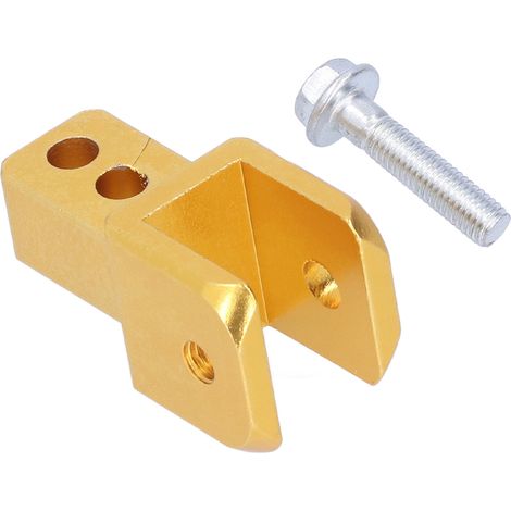 Pince de rehaussement d'amortisseur en alliage d'aluminium pour motos, véhicules électriques, vélos de montagne, jaune (1/5)