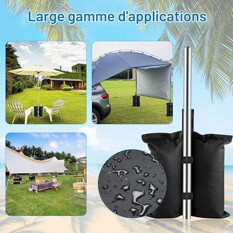 Sac Lestage de Sable Poids pour Tonnelle Lesté Jambe Pop-Up Tentes Jardin Parasols Trampolines (1/2)