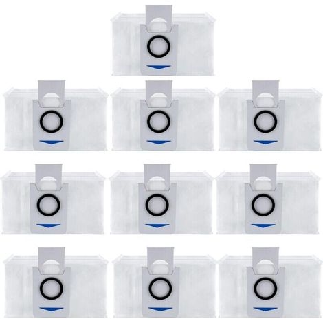 Sacs d'aspirateur jetables pour ECOVACS DEEBOT X1 OMNI DEEBOT T10 T20 Omni Robot aspirateur accessoires de remplacement paquet de 10 (1/4)