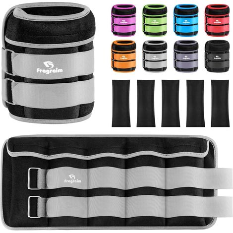 Poids Cheville Ajustables, Poids Poignet, 1-1,5/2/3/4/5/6/8/10 KG par Paire (1/5)
