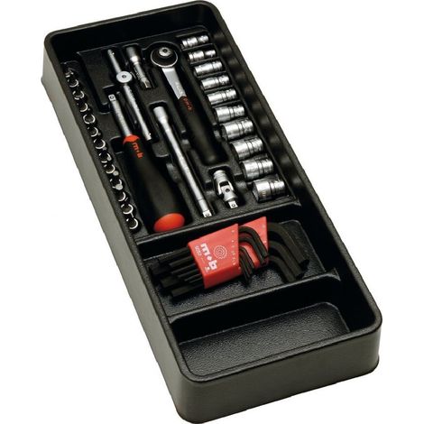 Module douilles et cliquets 1/4'' 38 pièces - MOB (1/3)