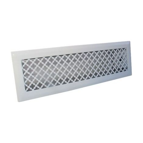 Grille de décompression pour poêle BBC 60 x 195 mm – Aération VMC – Évacuation air chaud – Installation facile – DMO