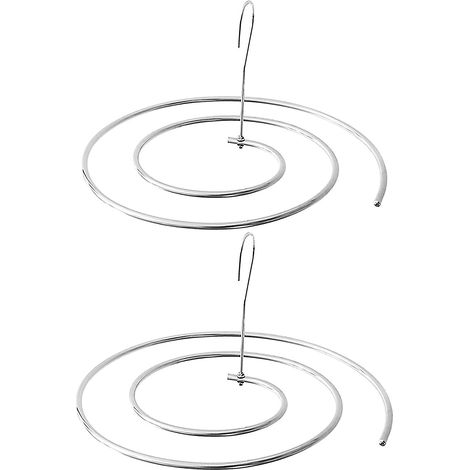 Lot de 2 cintres spiralés pour draps  Acier inoxydable 304  Gain de place pour couvre-lits, jetés de lit, matelas, nappes, housses de canapé, couvertures et châles (1/5)