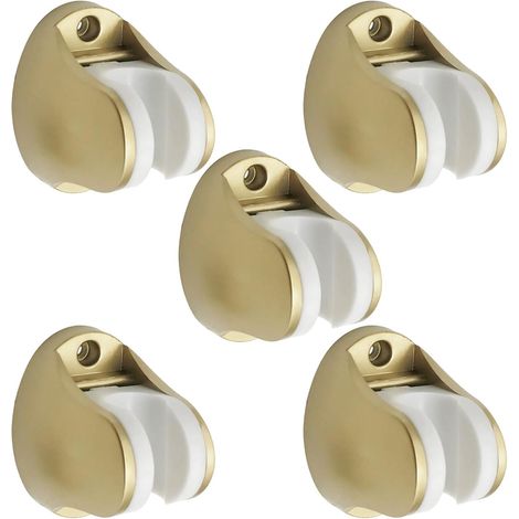 Support de pommeau de douche, 5 pièces, ABS, fixation murale dorée avec base Yuan Bao, entraxe de 5,5 cm, angle réglable, antirouille (1/5)