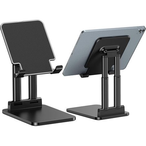 Support Tablette - Support Réglable Hauteur et Angle - Compatible Universel avec iPad Pro 9.7 à 12.9 Pouces iPad Air Mini et Smartphones - Bureau Intérieur - 1 Pièce (1/5)