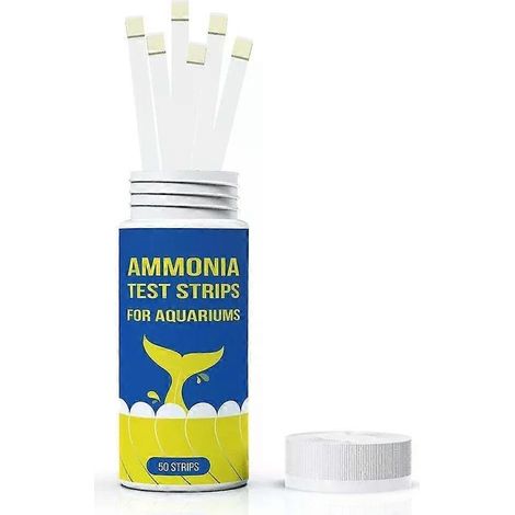 50 Stück Schnelltestpapier für Ammoniak-Stickstoff in Aquarien zur Überwachung der Wasserqualität und Vorbeugung von Ammoniakvergiftungen (1/4)