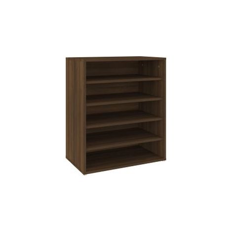 Meuble à chaussures Chêne marron 60x35x70 Bois d'ingénierie (1/5)