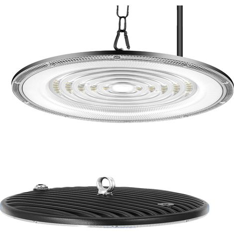 Lámpara de techo LED de alto rendimiento, diseño impermeable, ahorro de energía, 200 W, 2 unidades. (1/2)