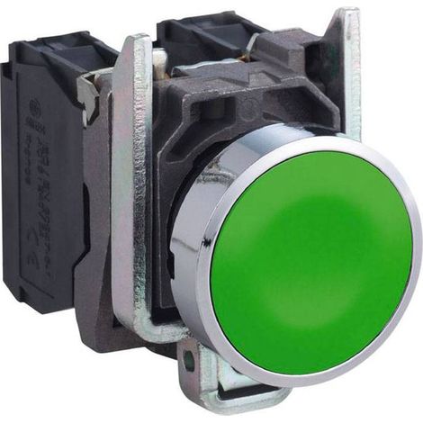 Harmony bouton-poussoir vert Ø22 - à impulsion affleurant - 1F - XB4BA31