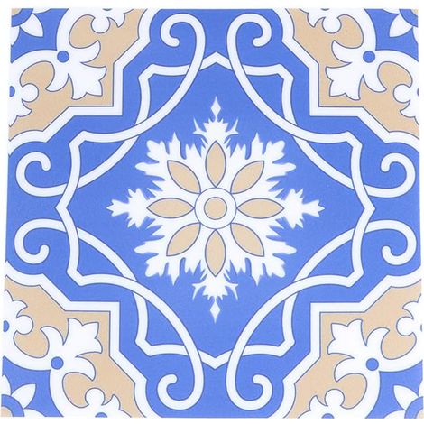 10 pièces autocollants pour carrelage, 20 cm × 20 cm autocollant de sol pour carreaux de bâton, autocollants muraux amovibles imperméables pour accessoire de décoration intérieure (4) (1/5)