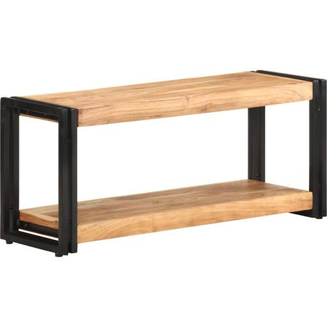 vidaXL Meuble TV 90x30x40 cm Bois d'acacia solide (1/5)