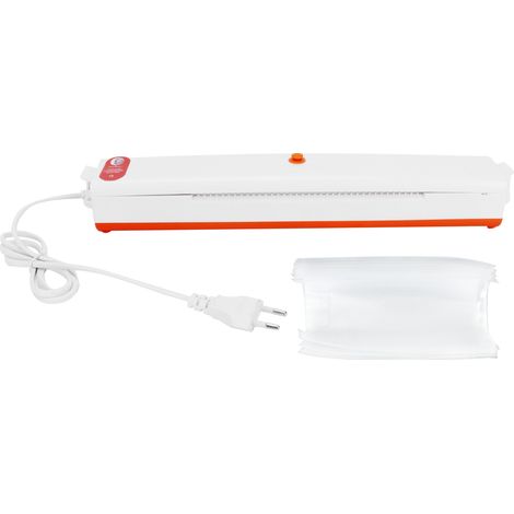 Machine à emballer sous vide portable compacte pour cuisine, 220V prise EU, orange, scelleuse alimentaire petite taille. (1/5)