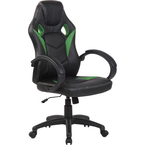 Fauteuil de bureau Magnus en similicuir Vert