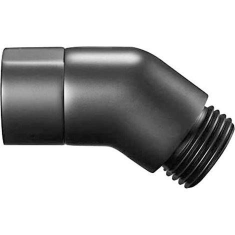 Coude de douche G12 noir en acier inoxydable 304 avec angle de 135 degrés, filetage femelle et mâle, compatible avec les pommes de douche standard G 1/2. (1/5)