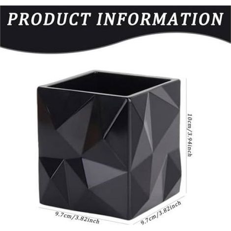 Porte-Stylo - Résine Noire - 4 Pouces - Bureau École Maison - 1 Pièce (1/5)