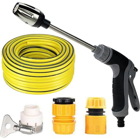 Large Power Garden Water Tool with 3 Adapter Connections Car Wash Sprayer Multifunction Pressure Washer Tool for Automotive Multicolor (1/3)