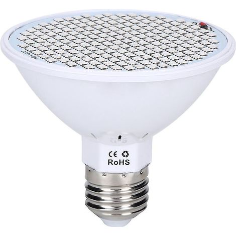 Lampe de croissance LED 200 LED E27 30 W, 85-265 V, spectre 166 rouges + 34 bleus, pour plantes d'intérieur, fleurs et semis-AquaForge (1/5)