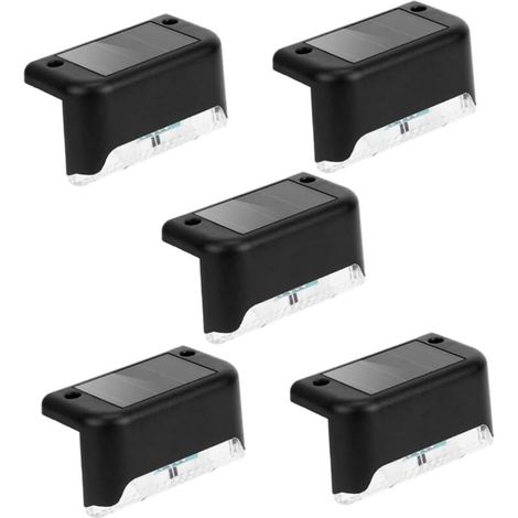 5pièces Lumières Solaire Étanches Pour Jardin Lampes De Terrasse Led (1/5)