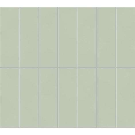 Mosaïque effet Béton Vert Tilleul Brick 37x33x0,85 cm Mat Cortivo - Mur intérieur (vendu par carton de 0,7326 m²) - RO'MA CARRELAGE